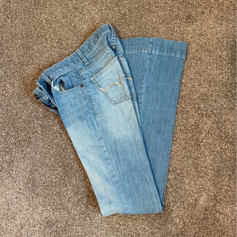 Kimes Ranch Light Blue Wide Leg Jeans